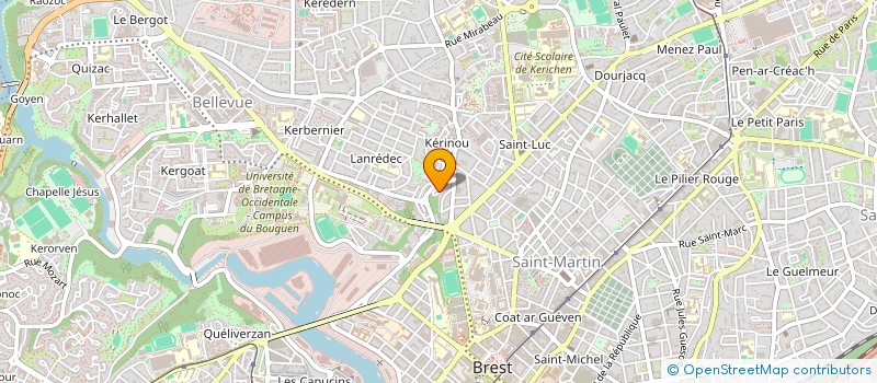 localisation de l'entreprise SNC ENDUITS 2000 à BREST