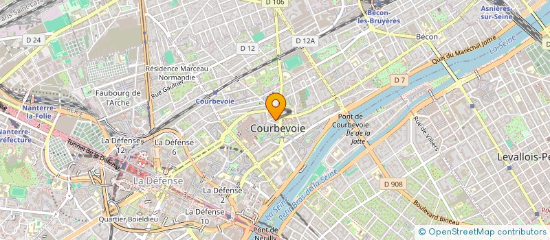 localisation de l'entreprise SNC ENTREPRISE 2TI KOSTADINOVIC à COURBEVOIE