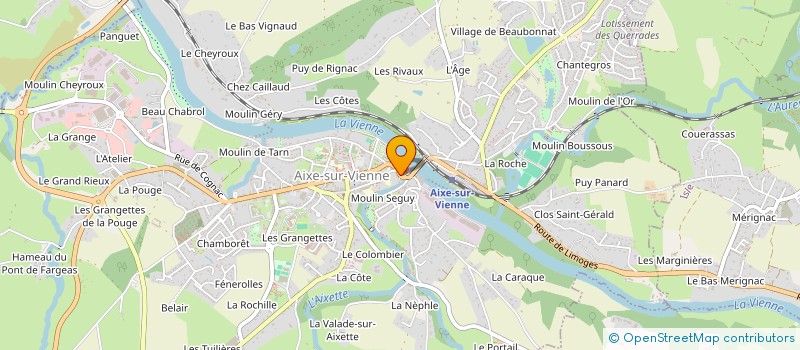 localisation de l'entreprise SNC ENZO  AIXE-SUR-VIENNE