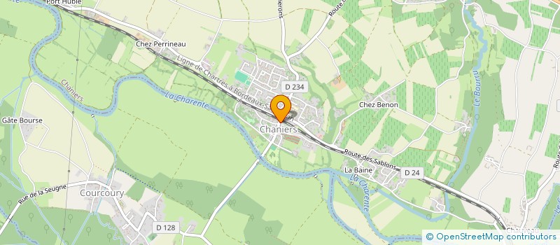 localisation de l'entreprise SNC ERICOR  CHANIERS