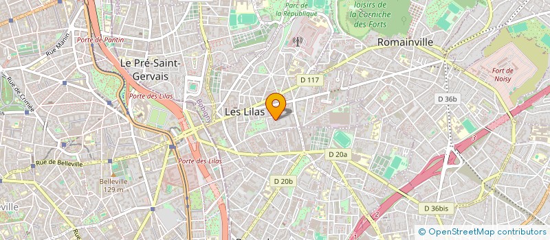 localisation de l'entreprise SNC ERVAL à LES LILAS