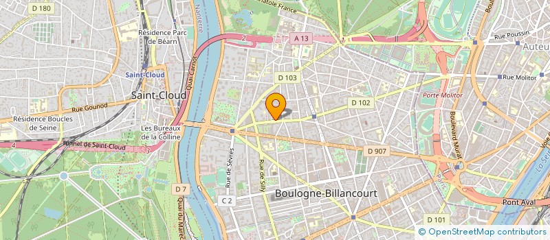 localisation de l'entreprise SNC ESPACE 110 à BOULOGNE BILLANCOURT