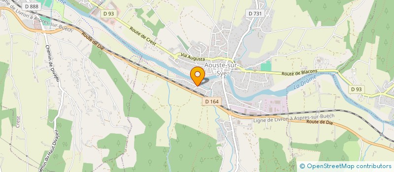 localisation de l'entreprise SNC ETROY-LEDOUX-LEPERS-CAILLET  AOUSTE-SUR-SYE