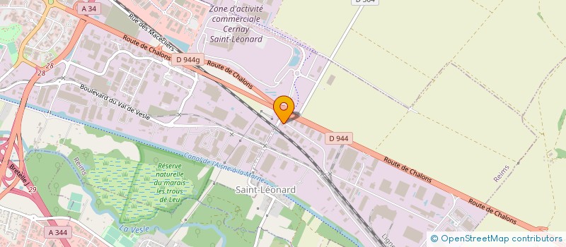 localisation de l'entreprise SNC EURO NATIONS  REIMS