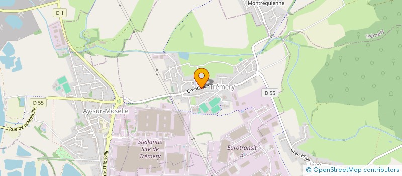 localisation de l'entreprise SNC EUROBAR  TREMERY