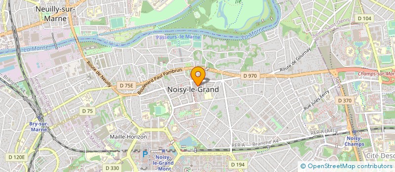 localisation de l'entreprise SNC EWAN CAFE  NOISY-LE-GRAND