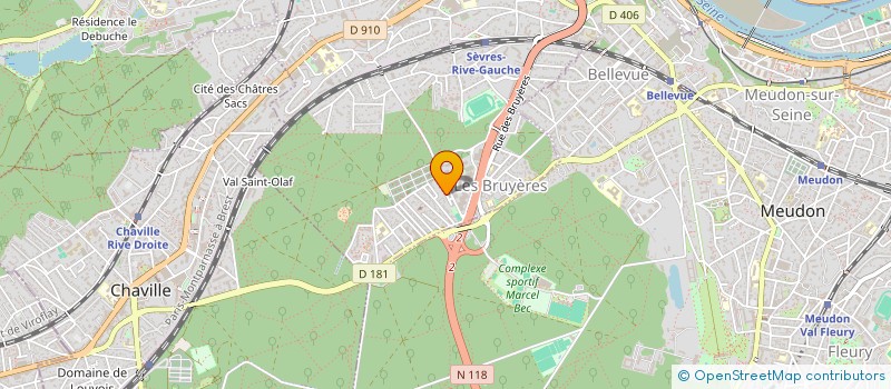 localisation de l'entreprise SNC F&M à SEVRES