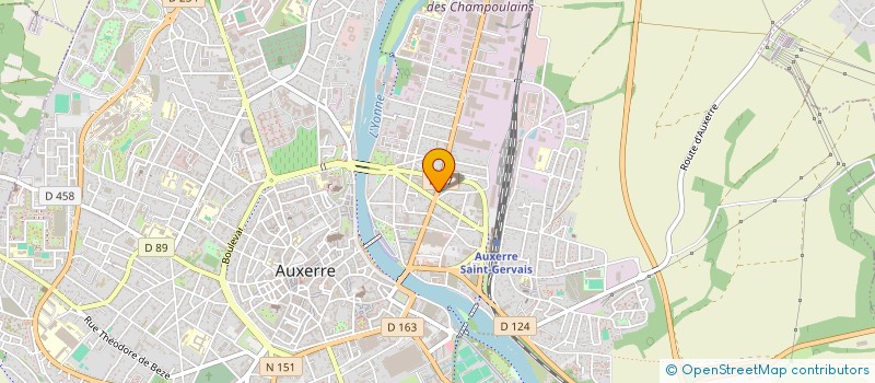 localisation de l'entreprise SNC FABIOUX à AUXERRE