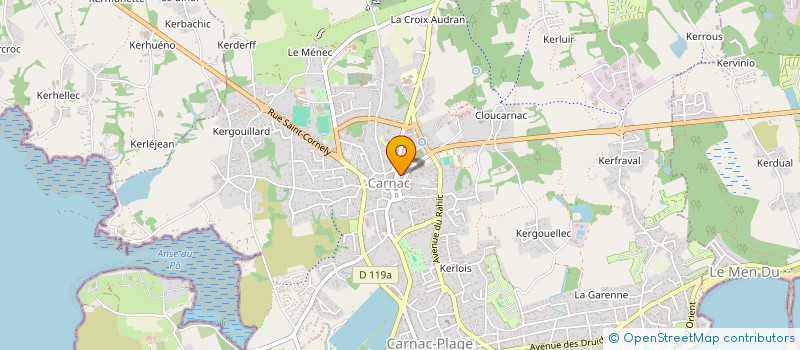 localisation de l'entreprise SNC FAEVA  CARNAC