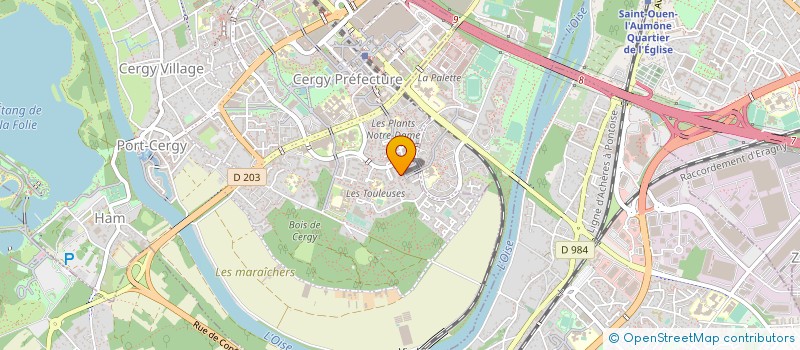 localisation de l'entreprise SNC FALQUERHO à CERGY