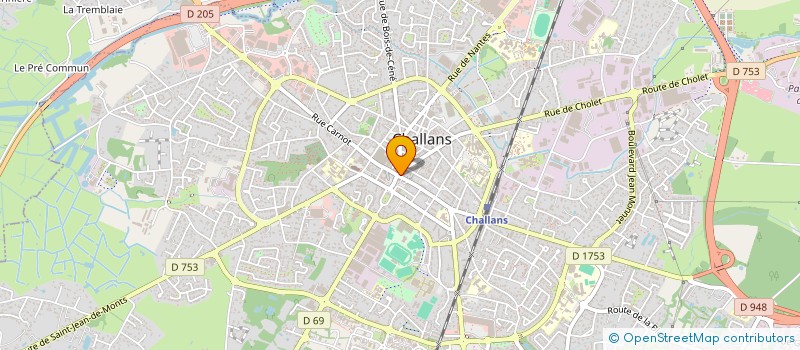 localisation de l'entreprise SNC FANG à CHALLANS