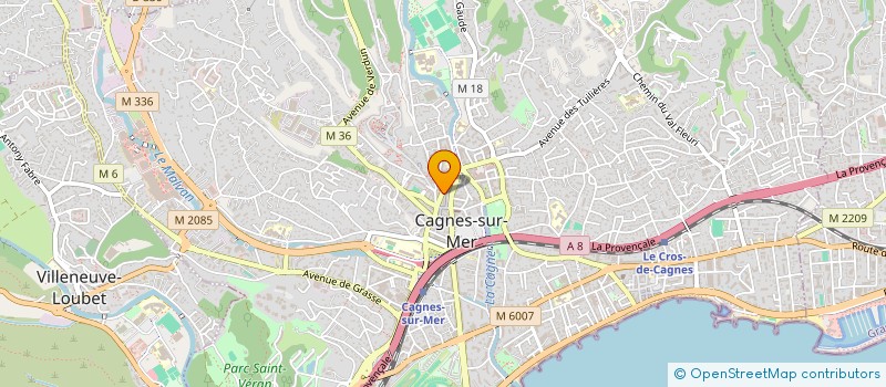localisation de l'entreprise SNC FANNY ET CIE à CAGNES-SUR-MER