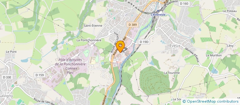 localisation de l'entreprise SNC FAROAL  L'ARBRESLE