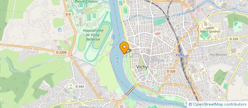 localisation de l'entreprise SNC FAURE à VICHY