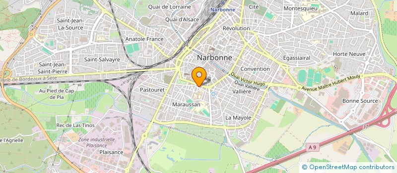 localisation de l'entreprise SNC FAURE BERNABE à NARBONNE