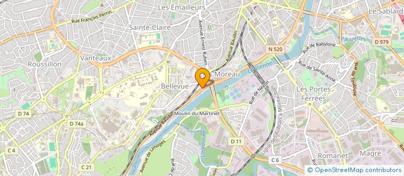 localisation de l'entreprise SNC FAURE LECOMTE à LIMOGES