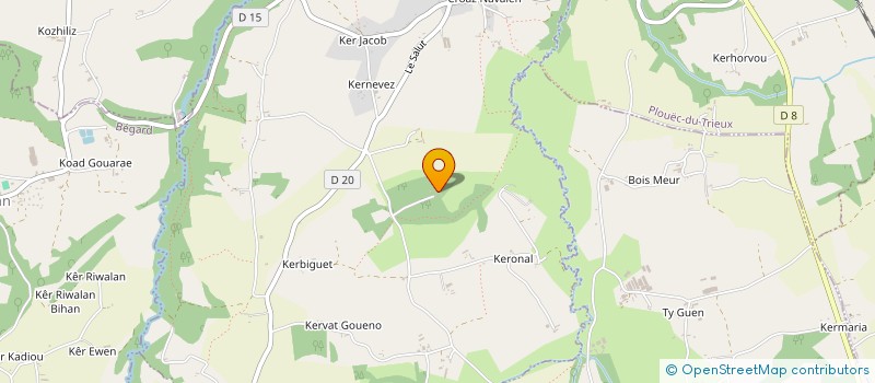localisation de l'entreprise SNC FERME AUBERGE DU MANOIR DE KERVESIOU à BRELIDY