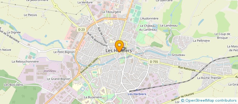 localisation de l'entreprise SNC FILLON à LES HERBIERS