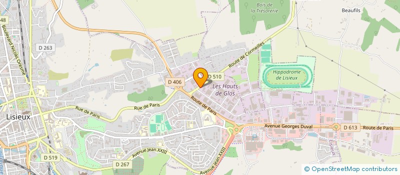 localisation de l'entreprise SNC FIZ  LISIEUX