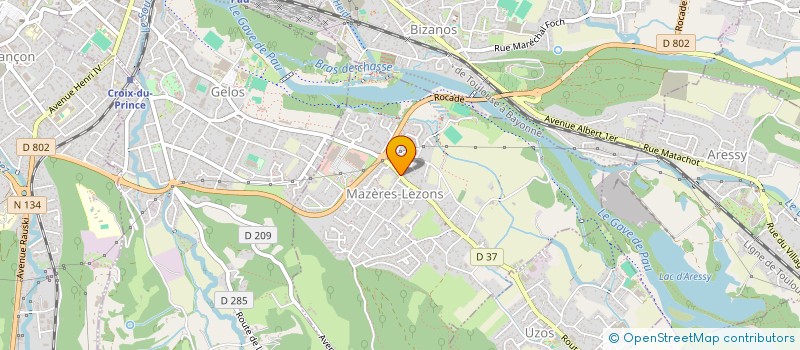 localisation de l'entreprise SNC FMP  MAZERES-LEZONS