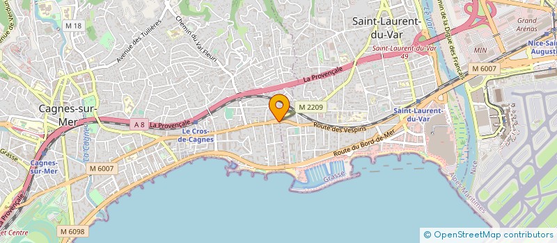 localisation de l'entreprise SNC FONCIERE PARIS AQUITAINE à CAGNES-SUR-MER