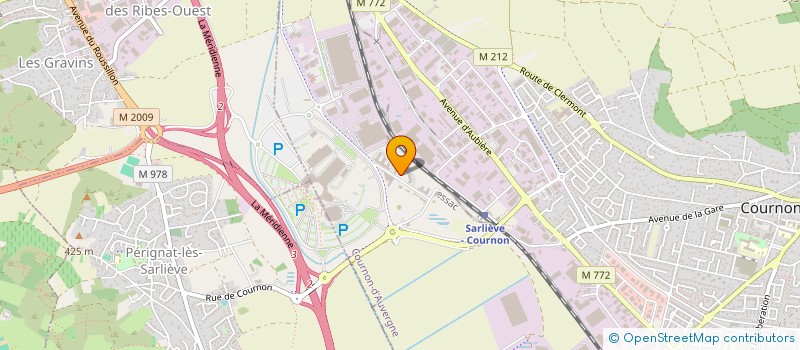 localisation de l'entreprise SNC FONCIERE TRINITE SUD  COURNON D AUVERGNE