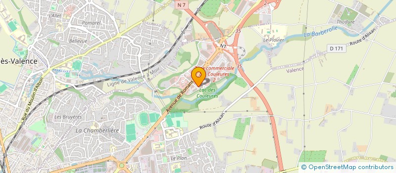 localisation de l'entreprise SNC FOREL CHABAL  VALENCE