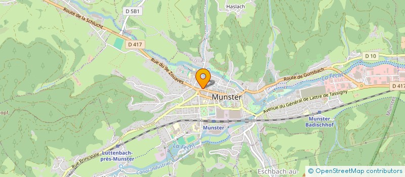 localisation de l'entreprise SNC FORGUS  MUNSTER