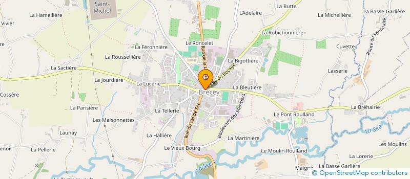 localisation de l'entreprise SNC FORTIER  BRECEY