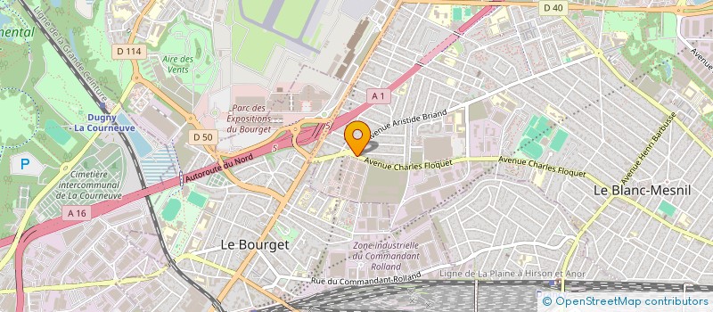 localisation de l'entreprise SNC FORTUNAT  LE BLANC-MESNIL