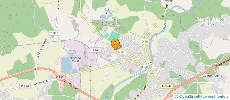 localisation de l'entreprise SNC FOURNADET à TARTAS