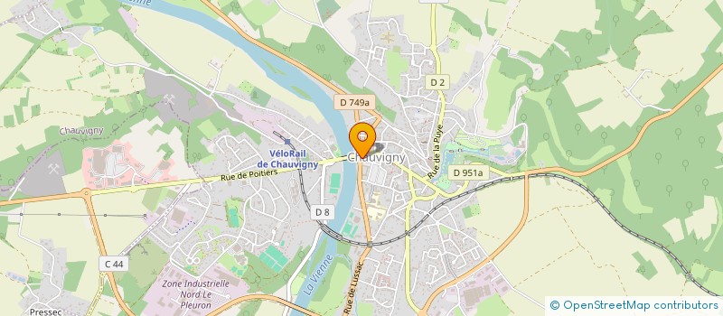 localisation de l'entreprise SNC FOURNIER  CHAUVIGNY