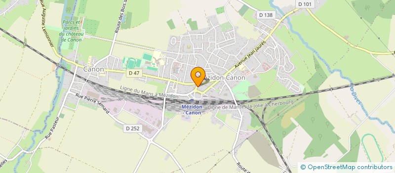 localisation de l'entreprise SNC FRANCHET  MEZIDON VALLEE D'AUGE