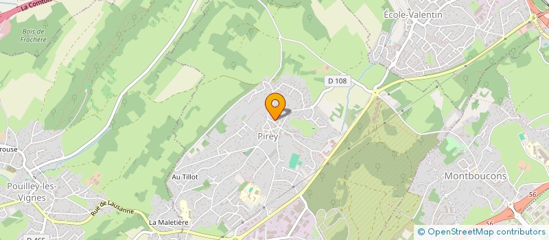 localisation de l'entreprise SNC FREYMONT DITE LE PIROULET  PIREY