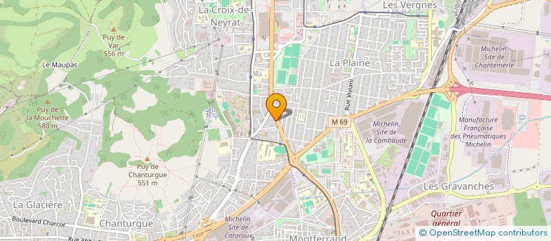 localisation de l'entreprise SNC FRUQUIERE MONIQUE  CLERMONT-FERRAND