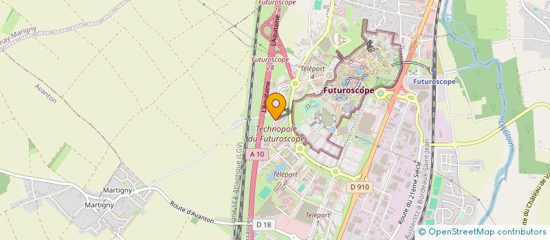 localisation de l'entreprise SNC FUTUROTEL CHASSENEUIL  PARIS