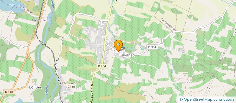 localisation de l'entreprise SNC GABIN POULAIN  CAVANAC