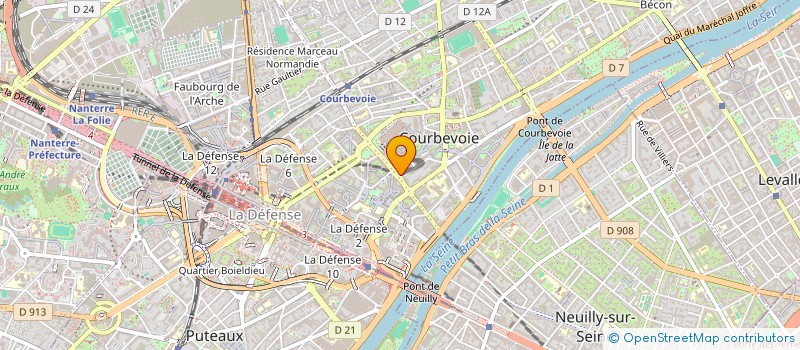 localisation de l'entreprise SNC GAMBARDELLA ET CIE à COURBEVOIE