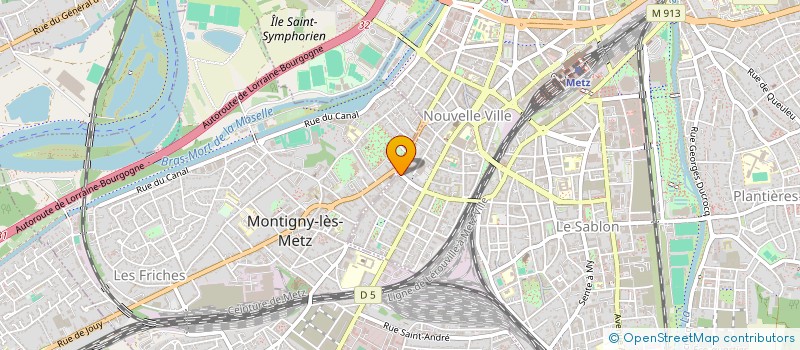 localisation de l'entreprise SNC GANION ET SARTORE à METZ