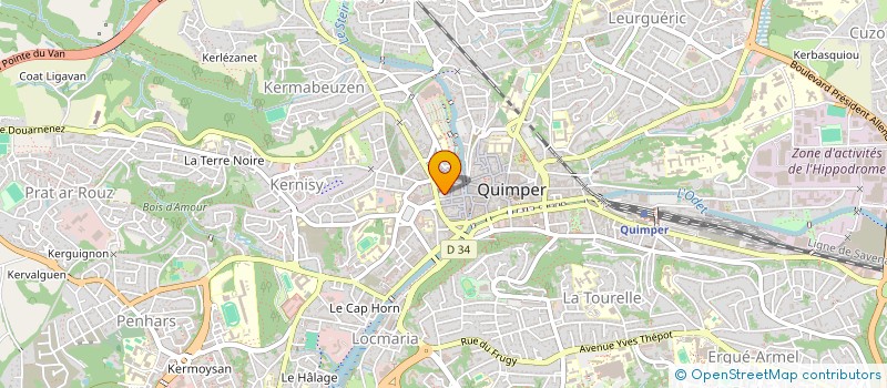 localisation de l'entreprise SNC GARGUET PERENNOU à QUIMPER