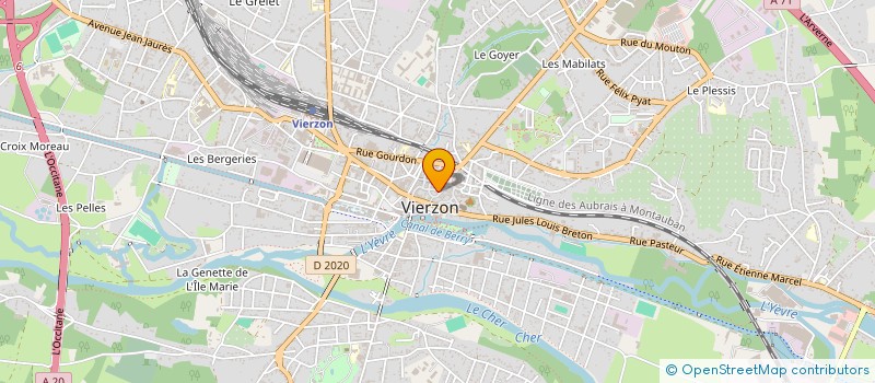 localisation de l'entreprise SNC GAUDEFFROY à VIERZON