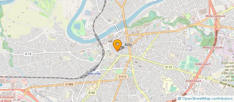 localisation de l'entreprise SNC GEORGES HAAS ET COMPAGNIE à ALBI