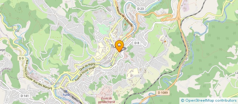 localisation de l'entreprise SNC GERAUDIE SOEURS&FRERE  TULLE