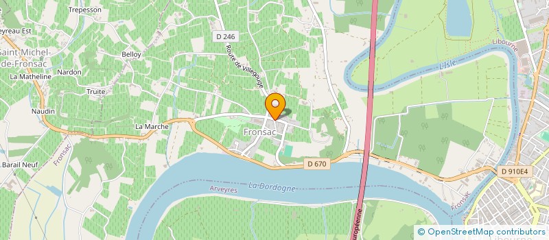 localisation de l'entreprise SNC GIRAULT ESSELY  FRONSAC