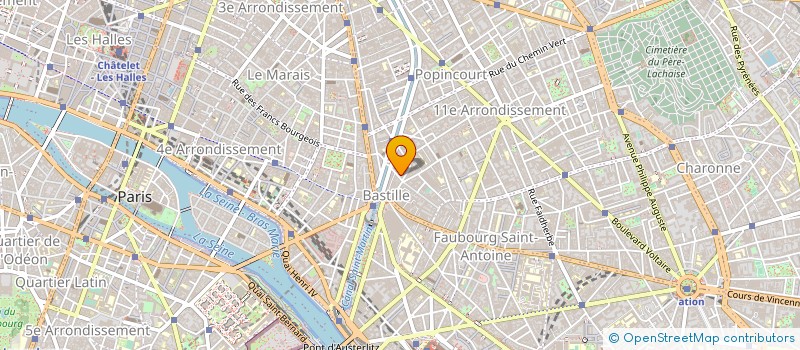 localisation de l'entreprise SNC GL-BASTILLE  PARIS