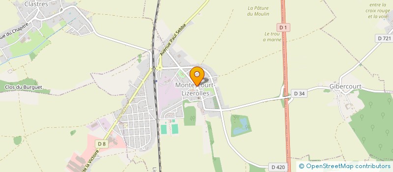 localisation de l'entreprise SNC GOMEZ ET BERA à MONTESCOURT-LIZEROLLES