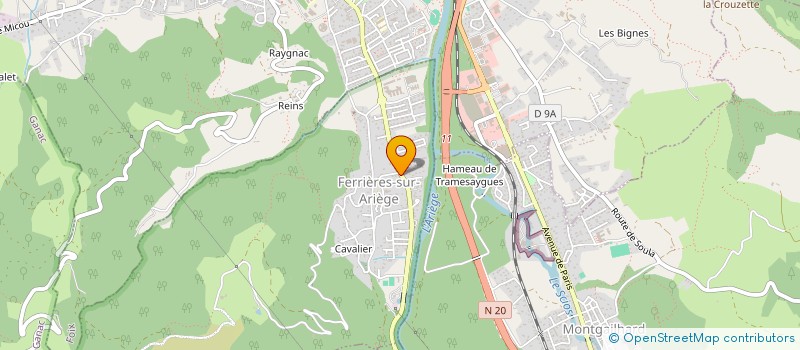 localisation de l'entreprise SNC GONIN LALLEMAND à FERRIERES-SUR-ARIEGE