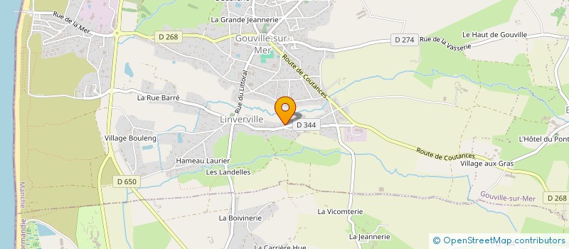 localisation de l'entreprise SNC GOSSELIN LAURENT à GOUVILLE-SUR-MER