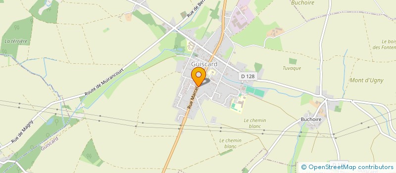 localisation de l'entreprise SNC GOULLIEUX ET DETOISIEN à GUISCARD