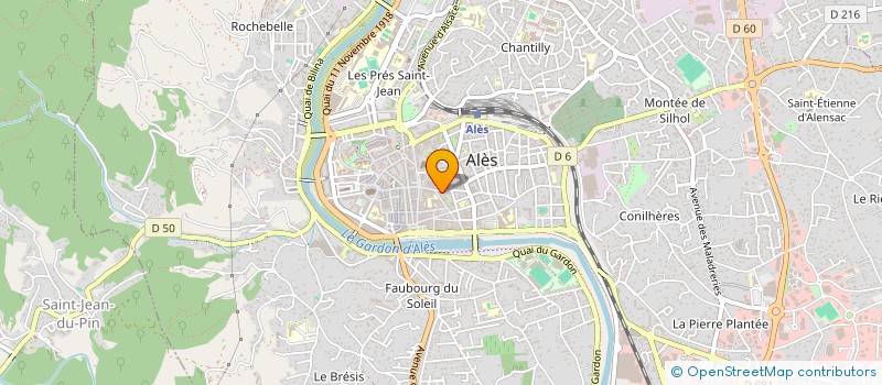 localisation de l'entreprise SNC GOUT FRERES  ALES